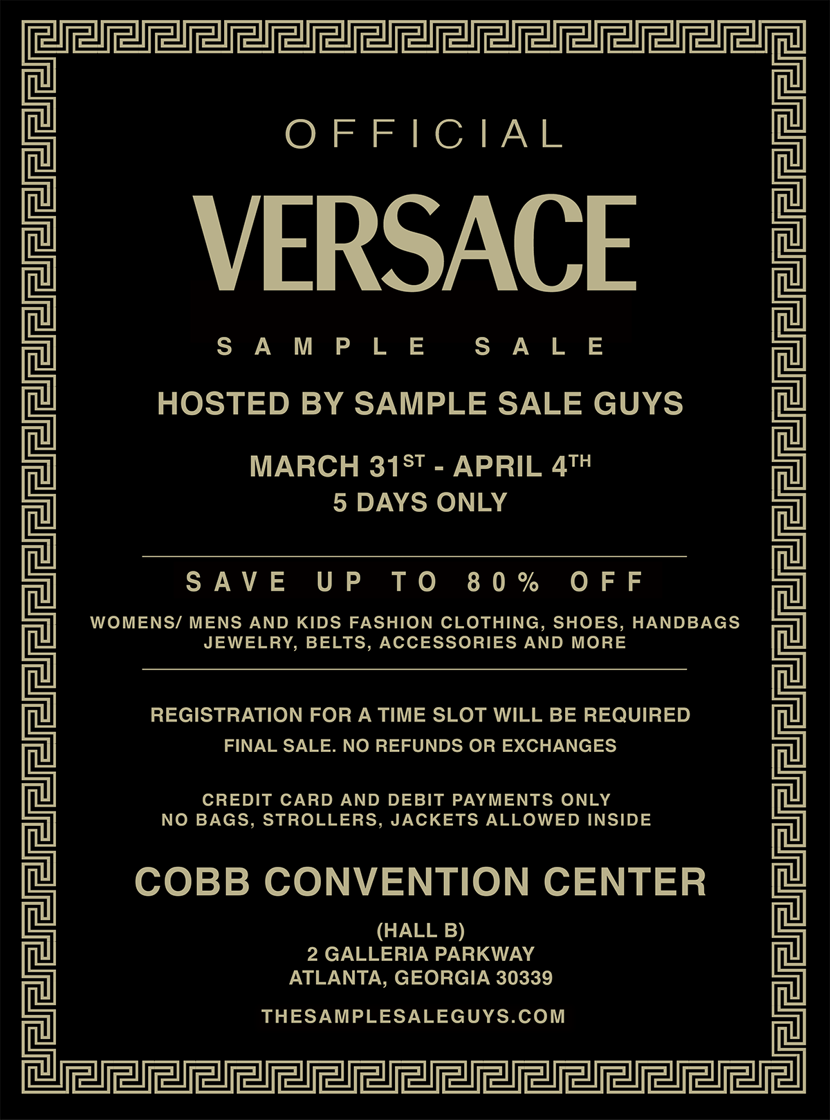 Versace Sample Sale